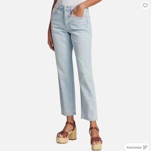 Veronica Beard Blake Classic High Rise Jeans in Glacier | Straight Leg | Size 24